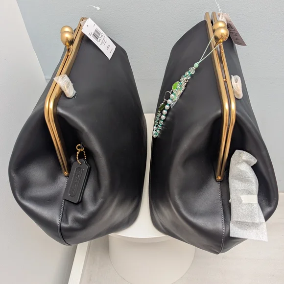 Coach Kisslock Frame In Black/Large (2 Of 2) - Picture 7 of 8